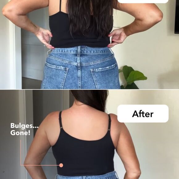 Shapermint Essentials All Day Every Day Scoop Neck Cami Size Large Black NWT - Picture 4 of 7